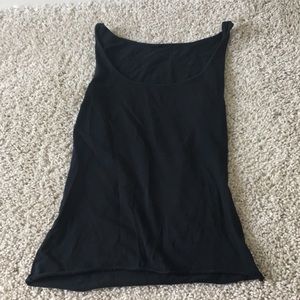 Black tank top